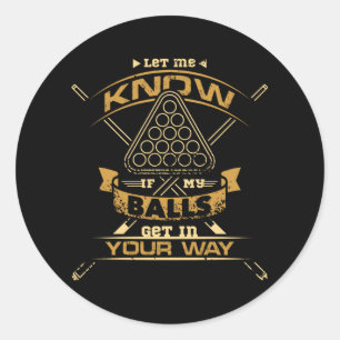 Sticker Rond Billiard Balls