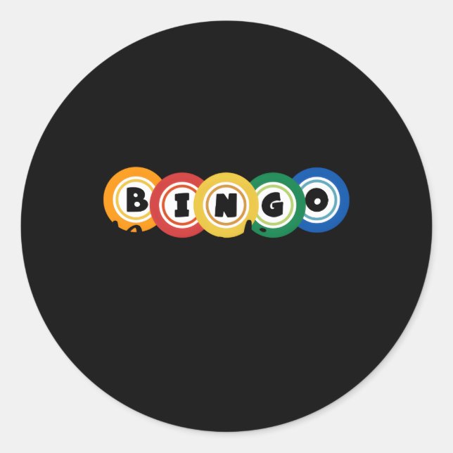 Sticker Rond Bingo Besties Bingo Buddy Bingo (Devant)