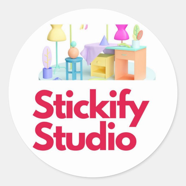 Sticker Rond Bio/description (pour le magasin ou le profil) : (Devant)