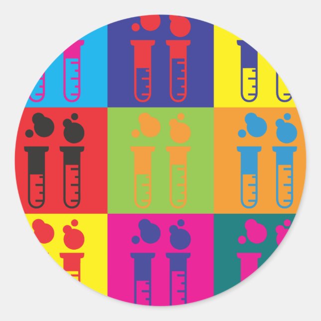 Sticker Rond Biochimie (Devant)