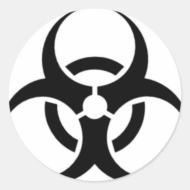 Sticker Rond Biodanger 03 (Devant)