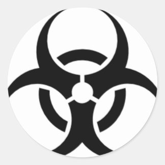 Sticker Rond Biodanger 03
