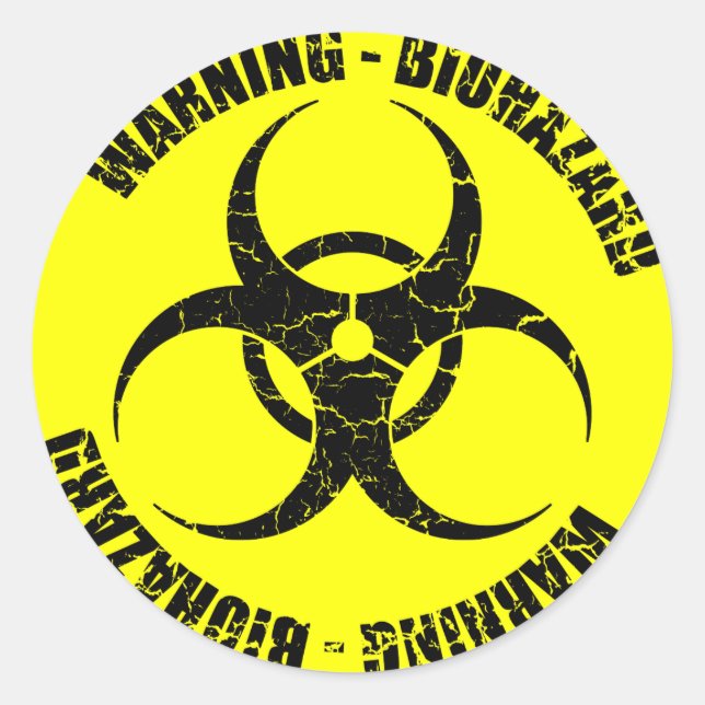 Sticker Rond Biohazard (Devant)
