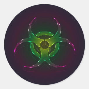 Sticker Rond Biohazard