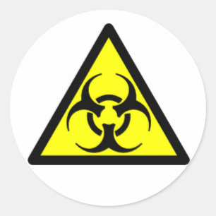 Sticker Rond Biohazard 04