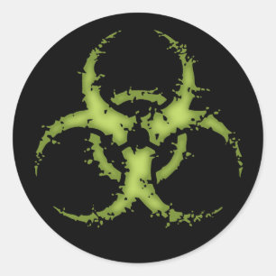 Sticker Rond Biohazard - xdist