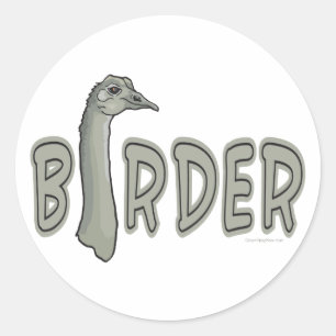 Sticker Rond Birder