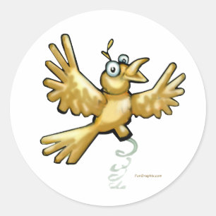 Sticker Rond Birdie