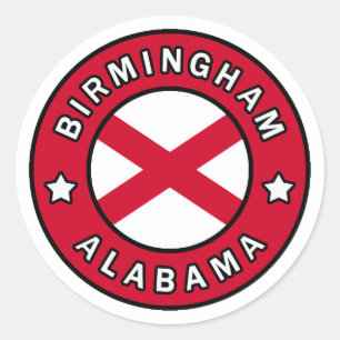 Sticker Rond Birmingham Alabama