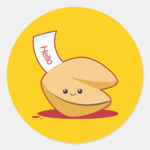Sticker Rond Biscuit de fortune