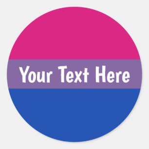 Sticker Rond Bisexual pride