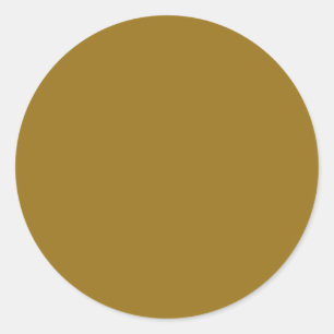 Sticker Rond Bister Brown (couleur solide)