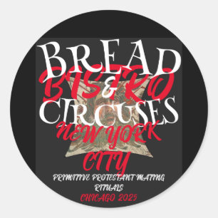 STICKER ROND BISTRO PAIN ET CIRCUES NEW YORK