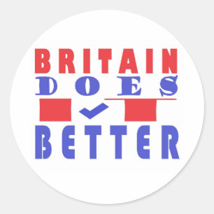STICKER ROND BITAIN FAIT MIEUX MOT MOTIF POSTER