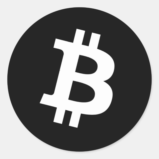 Sticker rond Bitcoin (Devant)
