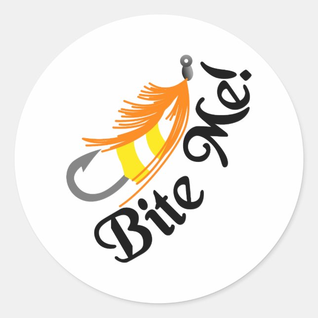 Sticker Rond Bite-moi (Devant)