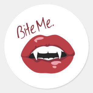 Sticker Rond Bite-moi