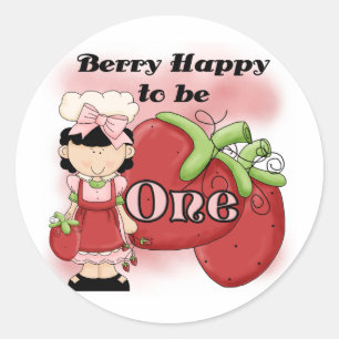 Sticker Rond Black Berry 1er Anniversaire T-shirts et cadeaux