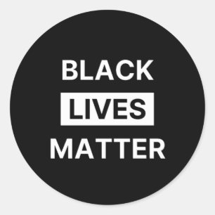 Sticker Rond Black Lives Matt, Black History BLM Cadeau