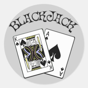 STICKER ROND BLACKJACK