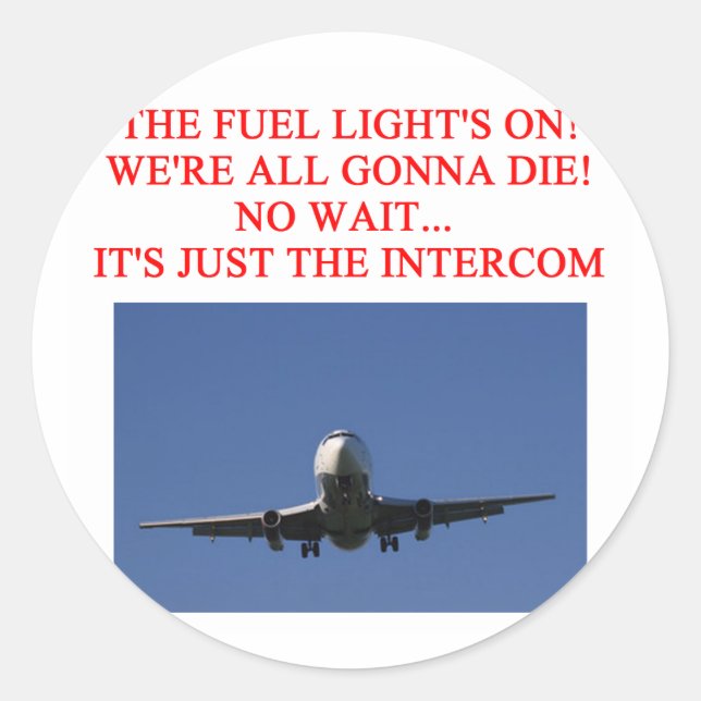 Sticker Rond blague de la compagnie PILOT (Devant)