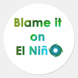 Sticker Rond Blâmer El Nino