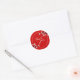 Sticker Rond Blanc Zen Sakura Cerry Blossoms Mariage d'Asie Rou (Enveloppe)