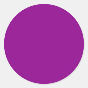 Sticker Rond Blank Solid Color Dark Magenta