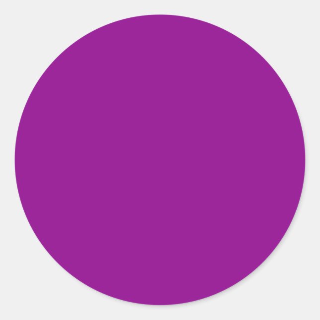 Sticker Rond Blank Solid Color Dark Magenta (Devant)