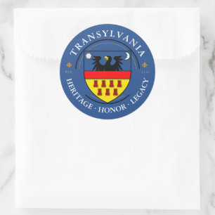 Sticker Rond Blason des Saxons de Transylvanie