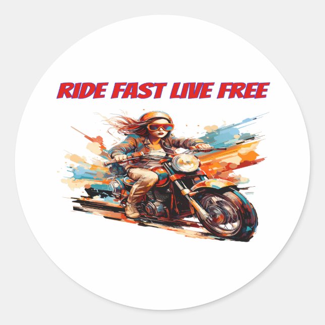 Sticker Rond Blaze Your Path (Devant)
