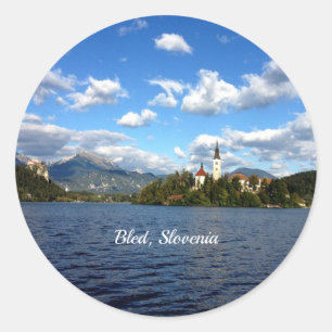 Sticker Rond Bled, Slovénie—photo de paysage