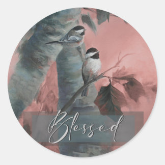 Sticker Rond Blessed Chickadees (édition spéciale)