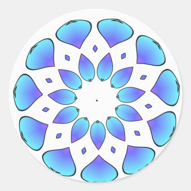 Sticker Rond bleu (Devant)
