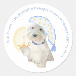 Sticker Rond Bleu