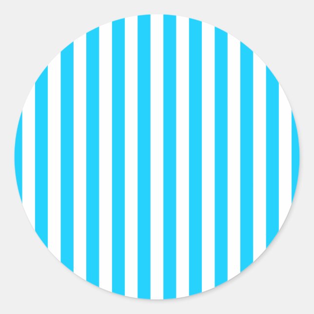 Sticker Rond Bleu Aqua (Devant)