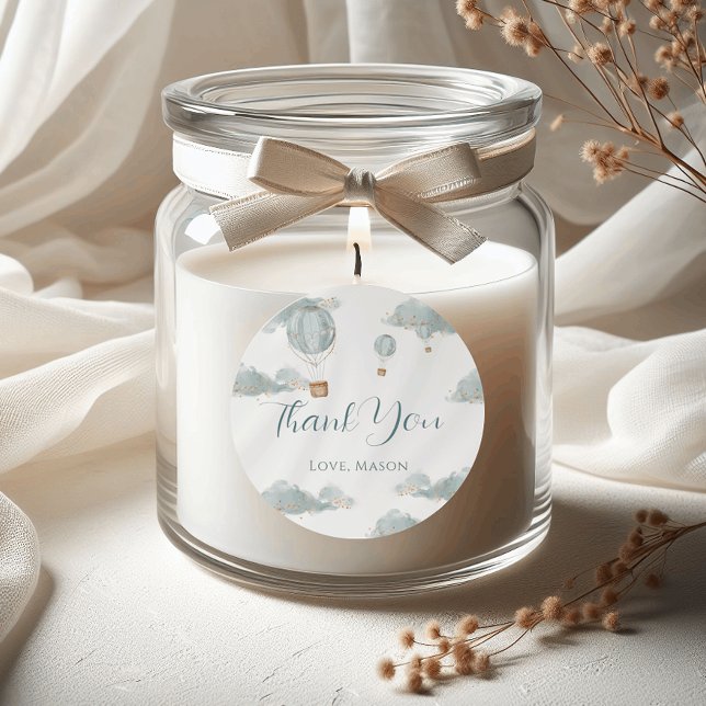 Sticker Rond Bleu Balloon Magic Gold Parties scintillant premie (Créateur téléchargé)