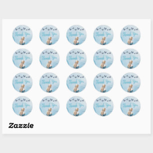 Sticker Rond Bleu Beurre d'or Princesse Quinceañera