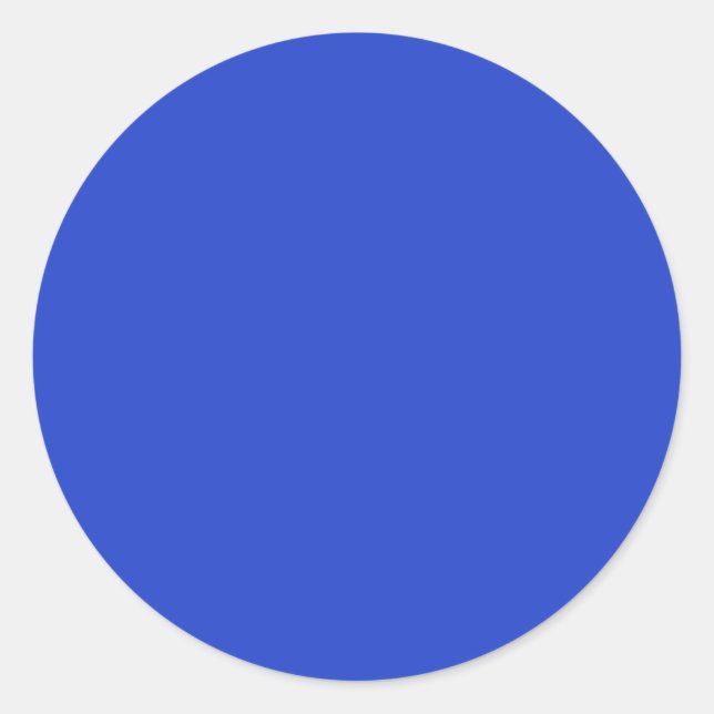 Sticker Rond Bleu bleu (couleur solide) (Devant)