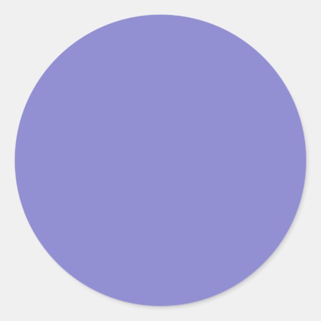 Sticker Rond Bleu bleu-violet couleur solide (Devant)