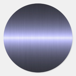 Sticker Rond bleu brossé fort