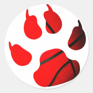 Sticker Rond Bleu brûlant