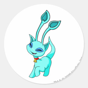 Sticker Rond Bleu d'Aisha