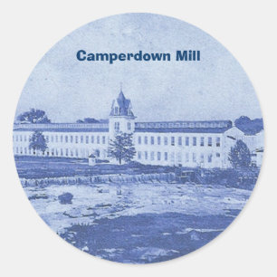Sticker Rond Bleu de l'appareil photo
