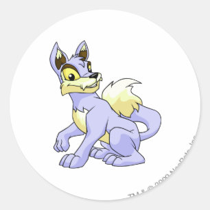 Sticker Rond Bleu de Lupe