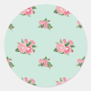 Sticker Rond Bleu d'oeuf de canard