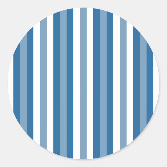 Sticker Rond Bleu et blanc Arrière - plan (Devant)
