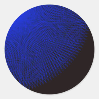 Sticker Rond bleu et noir