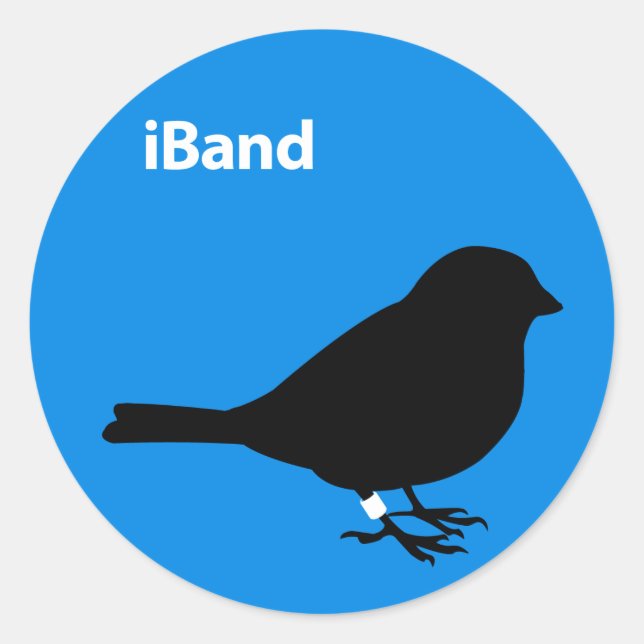 Sticker Rond Bleu iBand (Devant)