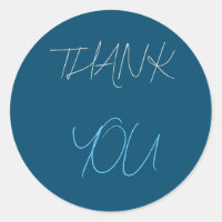 Bleu Merci Minimaliste Moderne Simple